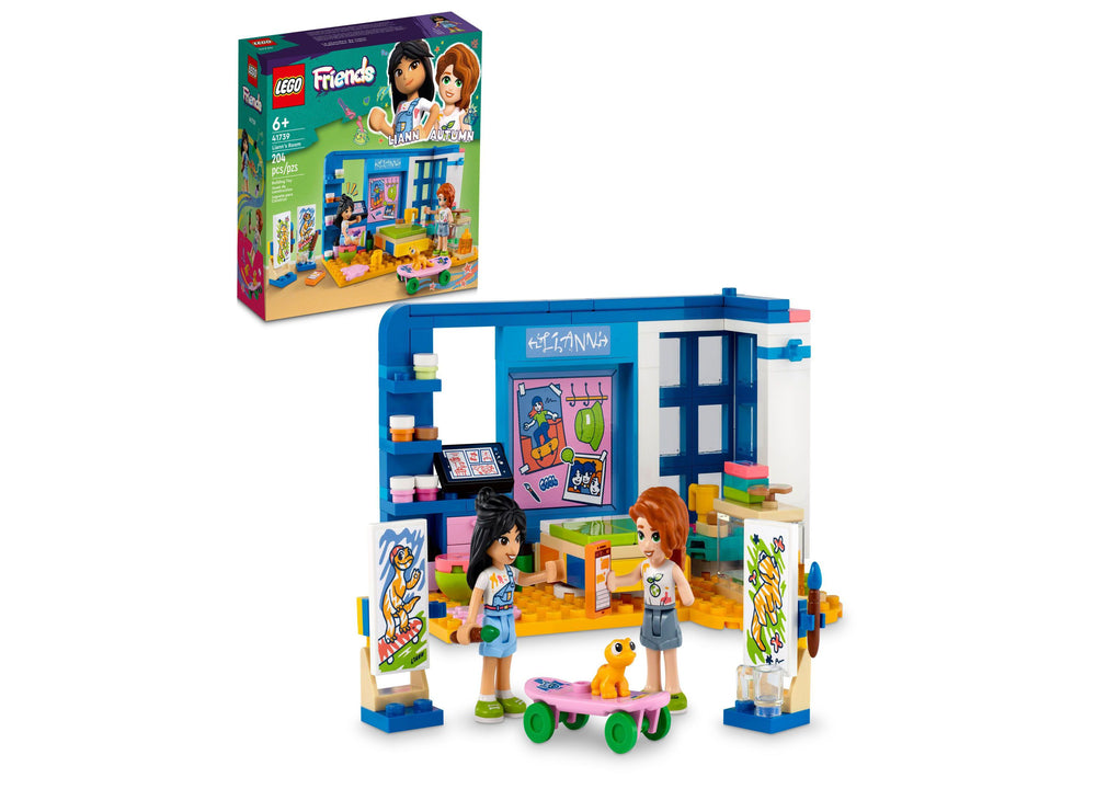 LEGO Friends Liann's Room 204-Piece Building Set with Mini-Dolls and Gecko