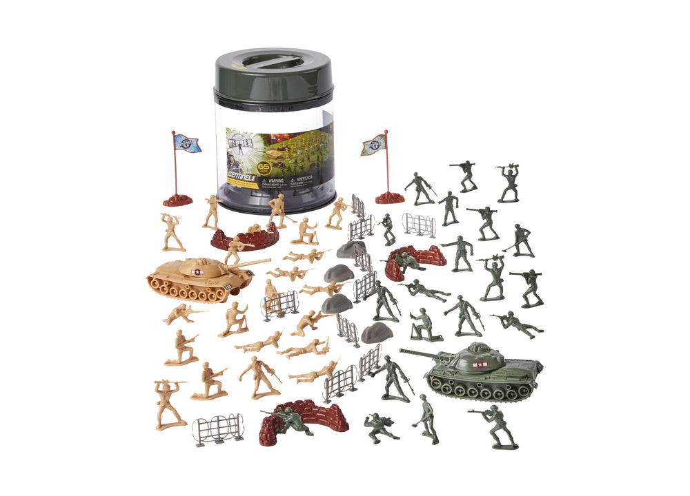 True Heroes 65-Piece Military Forces Playset - Assorted Colors