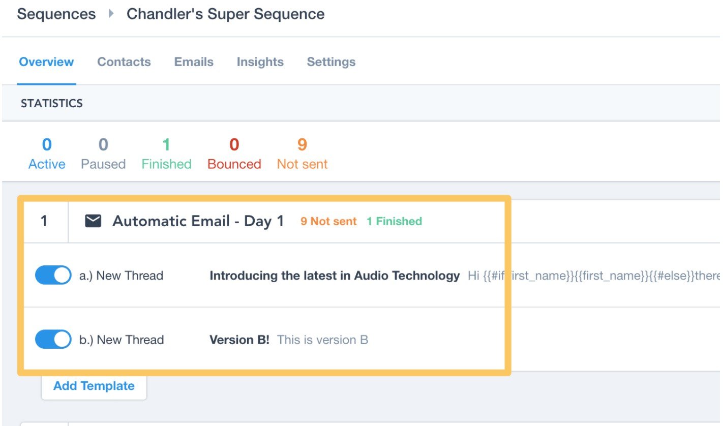 AB Testing with Apollo.io