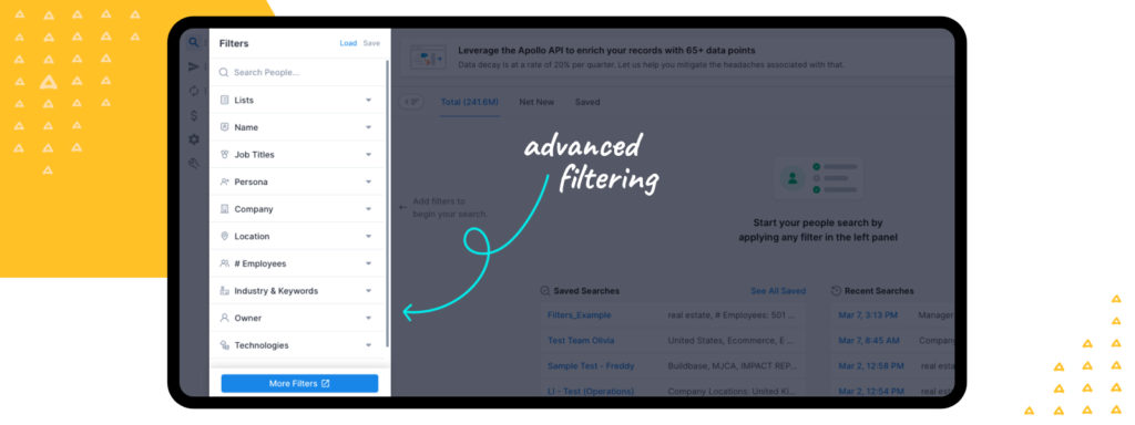 Advanced filtering in Apollo