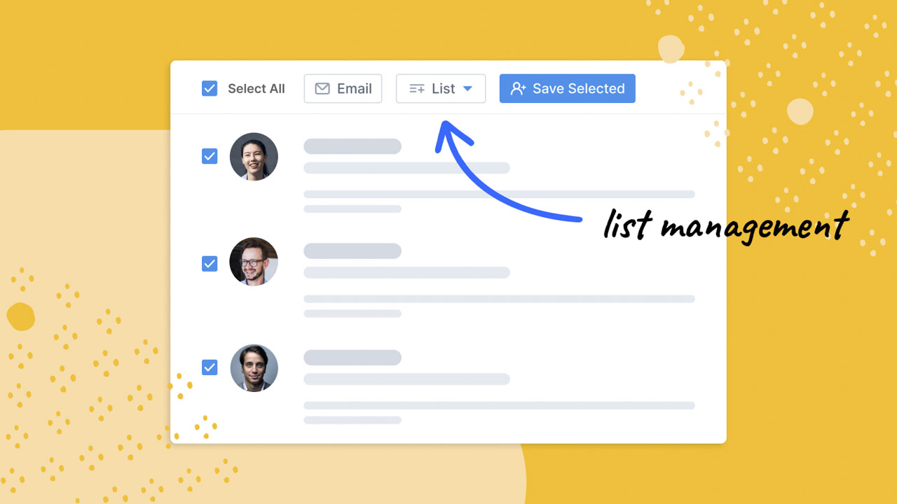 Email list management