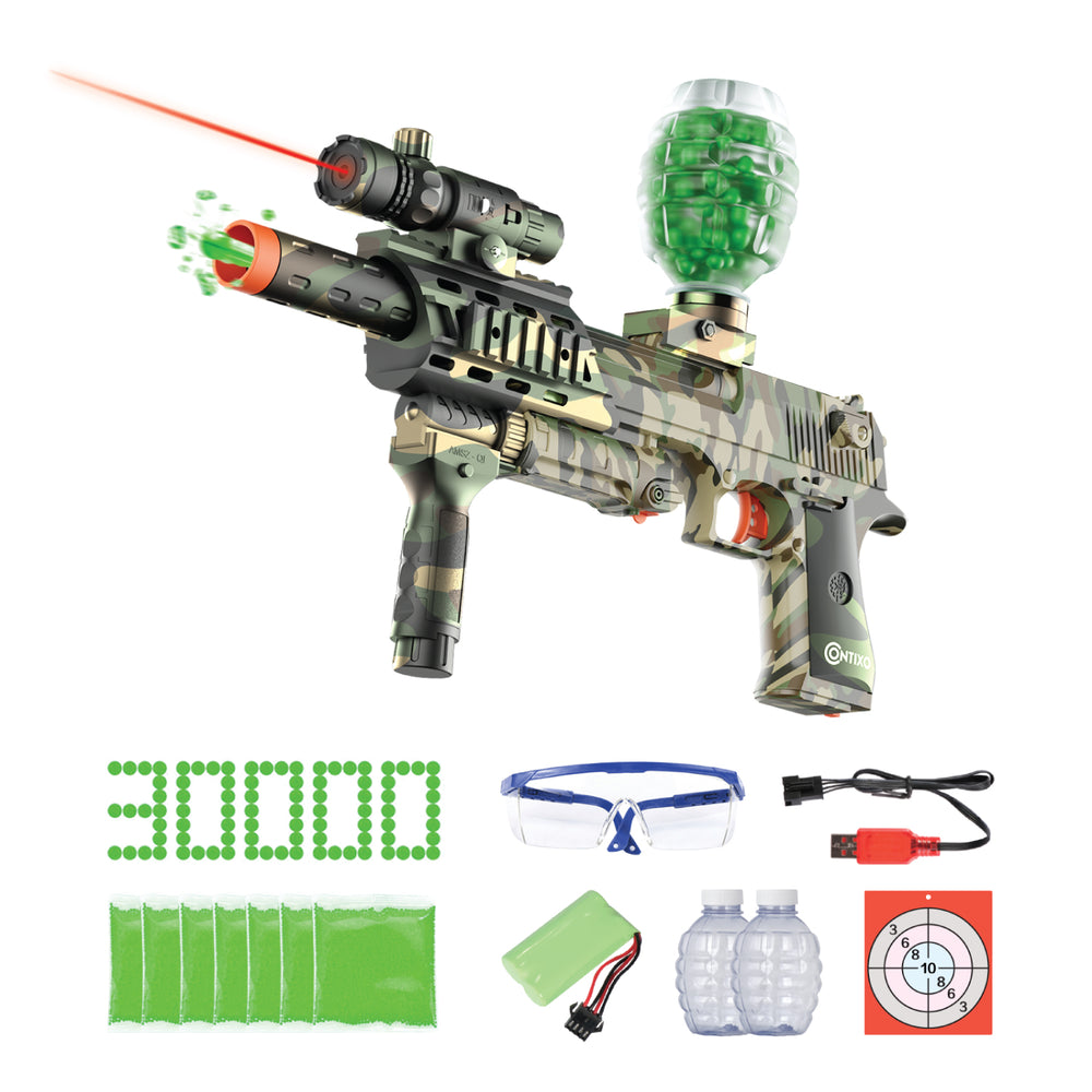 Contixo GB1 Camo Automatic Gel Ball Blaster with 30,000 Beads