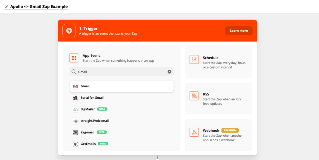 zapier trigger